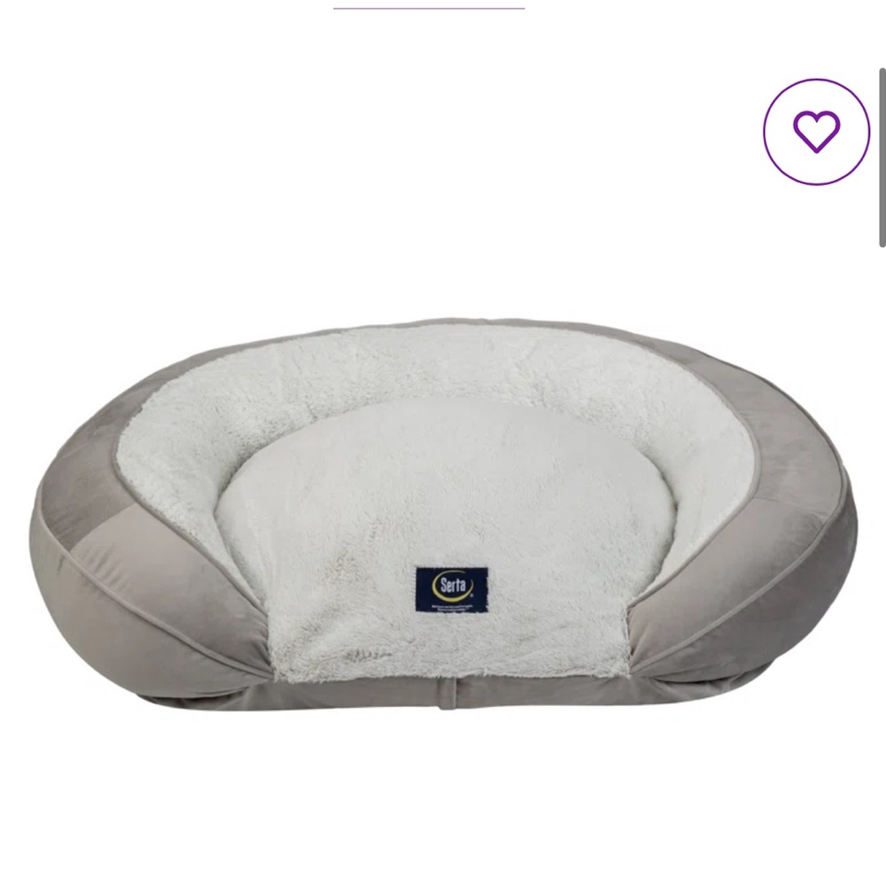 Serta large gray dog bed